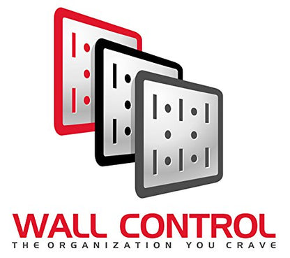 Wall Control Office Wall Mount Desk Storage and Organization Kit, Black/Blue - color: Black/Blue