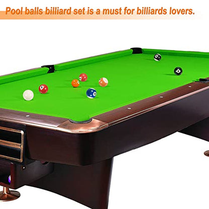 PATIKIL Pool-Billiard Ball Set, 2-1/4 Inch Regulation Size Complete 16 Professional Resin Billiards Ball for Replacement Billiard Game