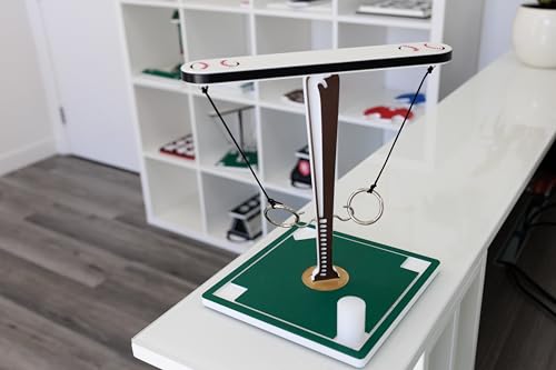 Noble Heritage Baseball T Hook & Ring Toss Game – Made in USA | Family Game Night, Baseball Fans, Backyard BBQs, Sports Parties | Easy Setup & Storage | Durable & Eco-Friendly | Great Gift Idea