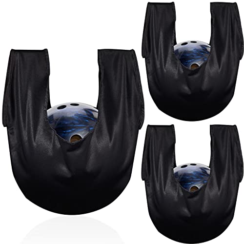 Civaner 3 Pack Bowling Ball Seesaw Bowling Ball Polisher Washable Bowlings Accessories Giant Bow Ling Balls Polisher Cleaner Towel Seesaw Holder Towel Bag Black - style: Classic