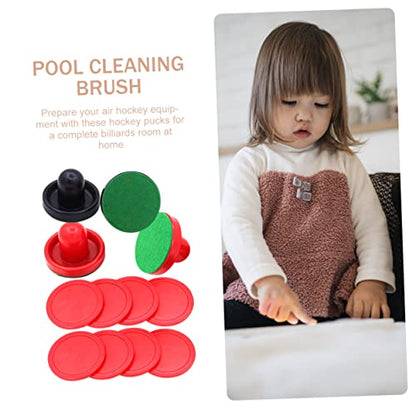 1set Air Hockey Pucks Ergonomic Paddles and Hockey Discs Indoor Game Accessory for Family Fun and Entertainment Includes and Paddles