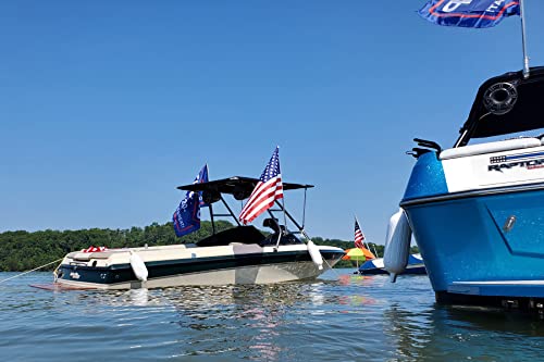 Big Air Super Shadow Wakeboard Tower Bimini Top - 76" x 76" - Mounts Over Existing Wake Tower - color: Onyx Black