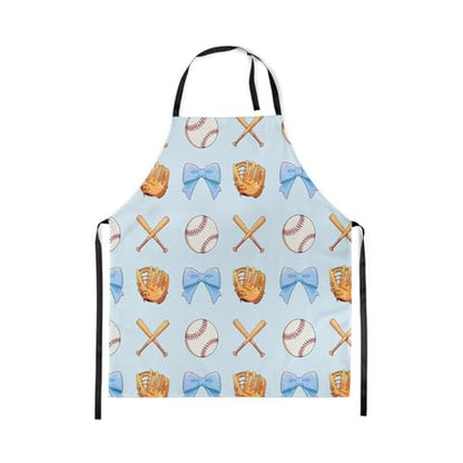 Castle Fairy Boy Soccer Kitchen Apron - color: Baseball Blue