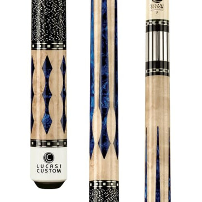 LUCASI Custom 2-Piece Pool Cue with Upgraded Low Deflection Shaft - size: 19.5 Ounce