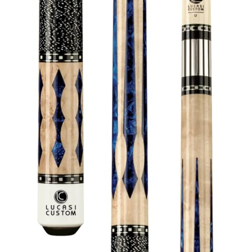 LUCASI Custom 2-Piece Pool Cue with Upgraded Low Deflection Shaft - size: 19.5 Ounce