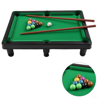 for mini Pool Table Set for Adults Portable Tabletop Billiards Game with for cues and Balls Compact Indoor Snooker Playset for Home Office Stress Relief(M) - size: Medium