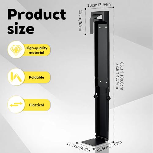 Wall Mount Golf Bag Stand Storage Rack，Upgraded Foldable ，Anti-Slip, Highly Adjustable in Freedom，Golf Bag wall Rack is Suitable for Homes, Clubs, Training Grounds