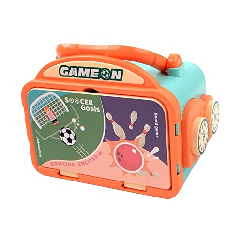 Mini Bowling Set Board Game Gifts, Early Educational,Tabletop Bowling Puck Game for Party Favor