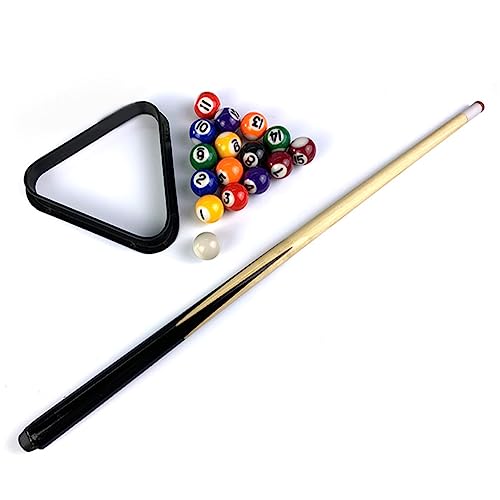 Mikikit Boys and Girls Wooden Pool Cue Stick Billiard Cue for Boy Girl Hardwood Pool Skills for Spaces and Young Players