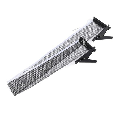 Standard Table Tennis Net Rack Set with Stainless Steel Frame and Nylon Net, Indoor Match Net Belt Bracket for Simple Installation