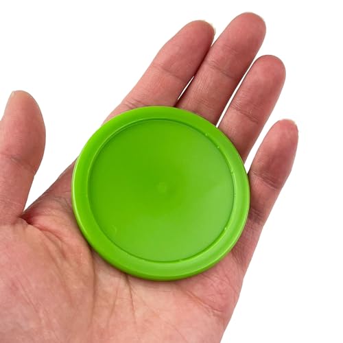 12 Pack 2.5 Inch Air Hockey Pucks for Small Size Table - color: Green