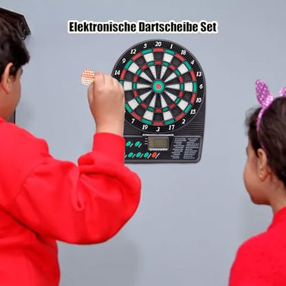 Electronic Dartboards – Sports Digital Darts Kit, Multi Game Score System, Bright LED Display Panel, Soft Tip Target Segments, Durable, Smooth Throw Response, Easy Wall Mount Style