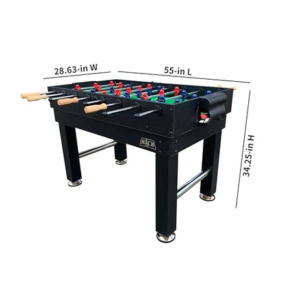 KICK Pentacle 55" 5-in-1 Multi Game Table – Foosball, Billiards/Pool, Push Hockey, Shuffleboard & Bowling - color: Black