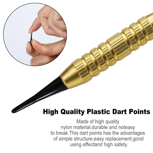 200 Pack 2BA Thread Soft Dart Tips - Premium Plastic Replacement Points, Essential Accessories for Electronic Dartboards & Soft Tip Darts, Good Gifts for Men Women