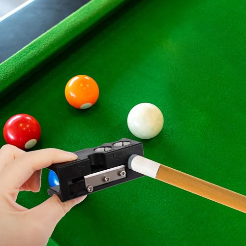Billiards Pool cue Tips Replacement kit, Professional Billiards Accessory for Repairing, Scuffing and Shaping Cue Tips Perfect for Players at All Levels