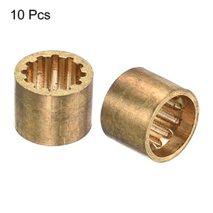 PATIKIL Brass Pool Cue Ferrules, Billiard Cue Tips Replacement Repair Tool for Snooker Cue Stick - size: 9.8mm