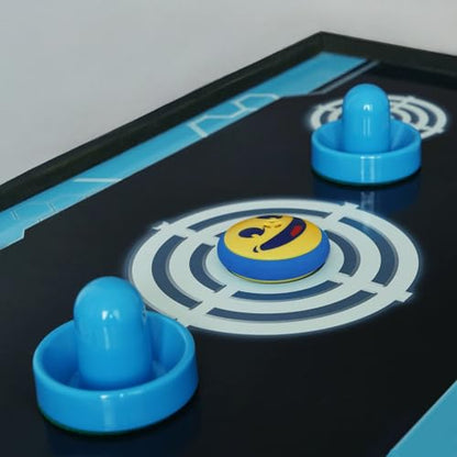 Rechargeable Hover Air Hockey Puck and Paddles, Hover Puck for Any Flat Surface, 2Pcs Air Hockey Strikers - color: blue