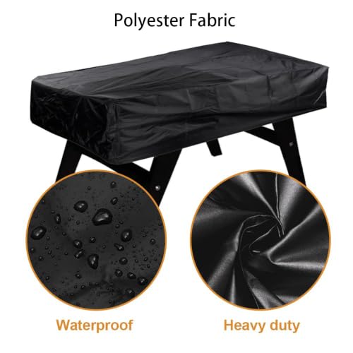 Foosball Table Cover for Garlando F-200 Soccer Table Shield Waterproof Dustproof Resistant Easy Clean Foosball Cover,420D - size: 420D