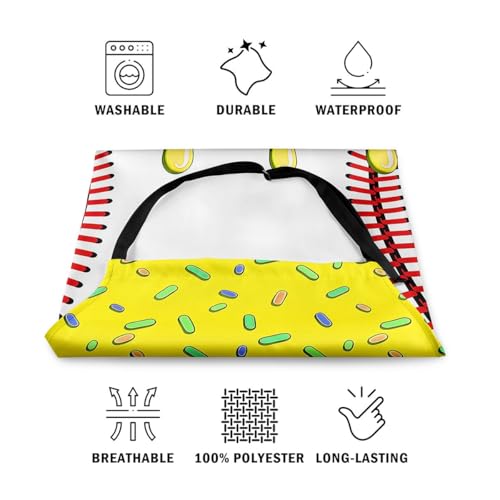 Castle Fairy Ice Cream Drip Baseball Kids Kitchen Apron - color: White Yellow