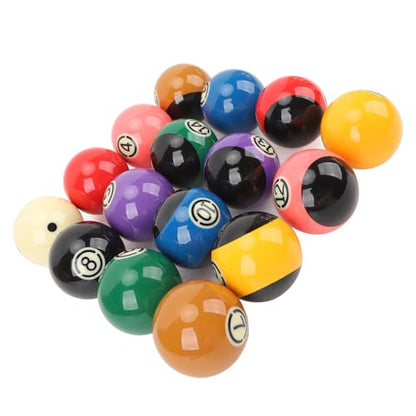 Professional Resin Pool Balls Set 2.25in – High Friction Resistance, Clear Numbering, Standard Pool Tables