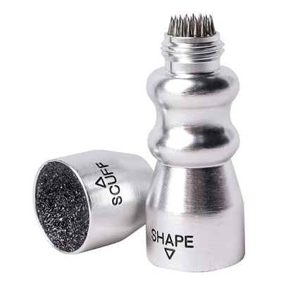 GSE Games & Sports Expert Billiard Pool Cue Tip Tool, Stick Scuffer/Shaper/Aerator/Joint Protector Tool, Billiard Accessories - style: Silver 3-in-1 Bowtie Tool