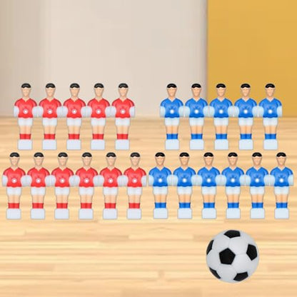 kowaku 6-Pack Desktop Foosball Figures Set, Sports Table Accessories for Children, Mini Soccer Player
