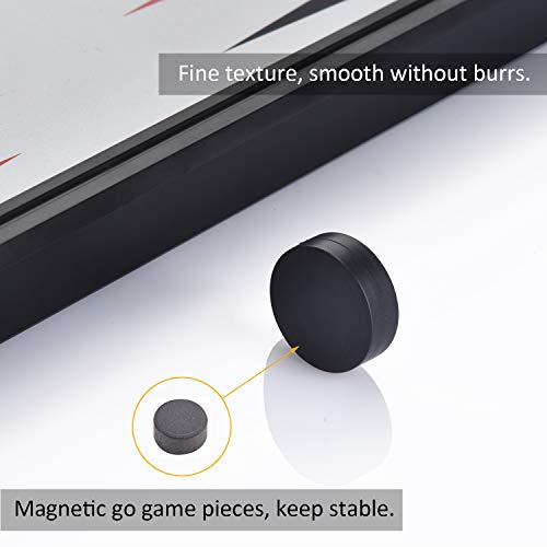 Magnetic Backgammon Board Game Set with Folding Board Travel Games for Kids and Adults