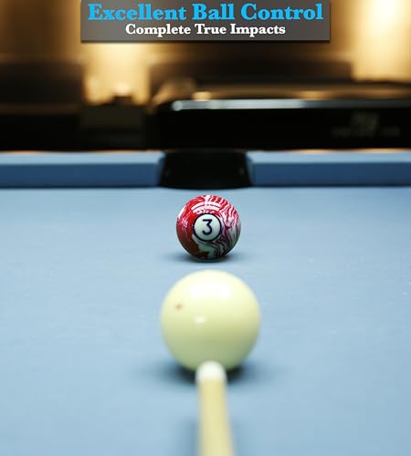 JAPER BEES Billiard Ball/Pool Ball Set Complete 16balls 2-1/4" Regulation Size&Weight Resin Ball - style: Marble White