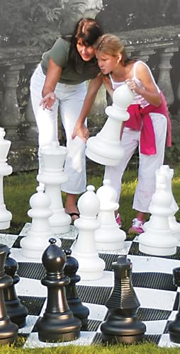Kettler Giant Chess Pieces Complete Set with 25 Inches Tall King - White and Black