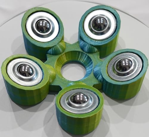 Bowling Ball Spinner - color: Chameleon (Blue and Yellow)