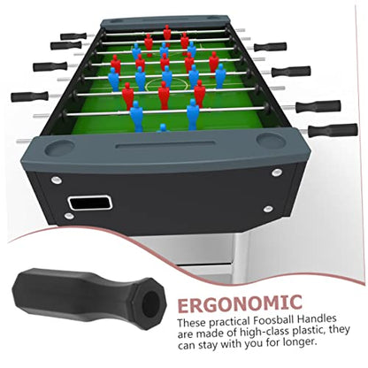 BESPORTBLE 8Pcs Foosball Handles Replacement for Table Football Machines Durable Non Slip Grip for Professional Table Soccer Compatible with