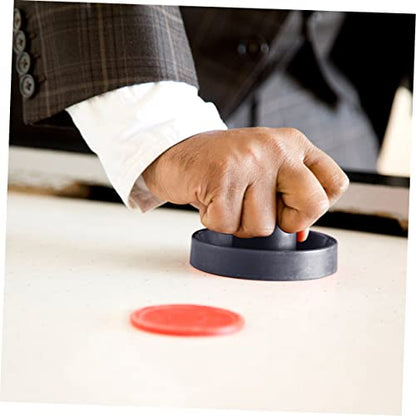 1set Air Hockey Pucks Replacement Ergonomic Paddles Pucks and Felt Covers for Game Tables for Home Use Carnivals and Fairs