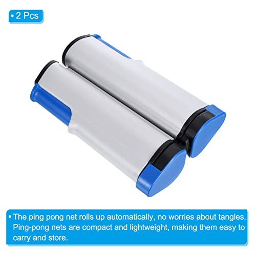 PATIKIL Retractable Ping Pong Net for Any Table Portable 6 Feet Table Tennis Net and Post Equipment Up to 2 inch for Family Game