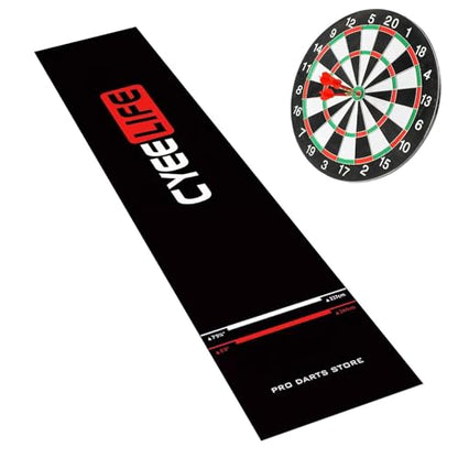Dart Mat with Throw Line,Non-Slip with Throw Line Portable | Dart Carpet Mats | for Game Room Recreation Center Office Break Room Basement Garage Dormitory - size: A