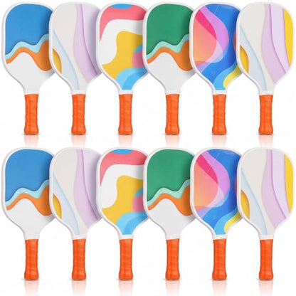 Wood Paddleball Racket Set PE Equipment for Elementary School Paddle Ball Racket with Non Slip Grip Physical Education Class Equipment for Men Women - size: Abstract