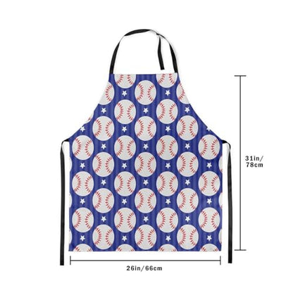 Manfei Volleyball Kids Kitchen Apron - color: Red White