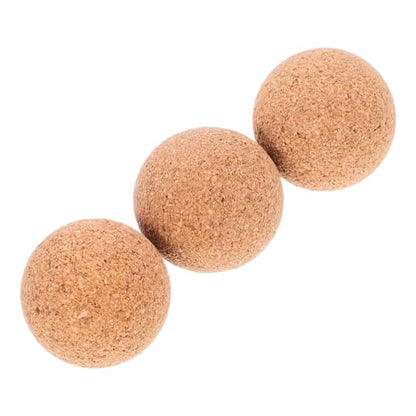 HANABASS 3pcs Wooden Foosball Balls Cork Table Soccer Balls for Indoor Games Foosball Table Accessories for Family Fun and Interactive Play