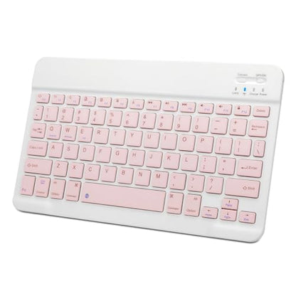 Wireless Portable Bluetooth Keyboard,Rechargeable Slim Mini Keyboard for Apple iPad iPhone,Fire Max 11 Fire HD 10,Samsung Tablet Phone Smartphone iPadOS iOS Android (10 Inch Pink) - color: 10 Inch Pink