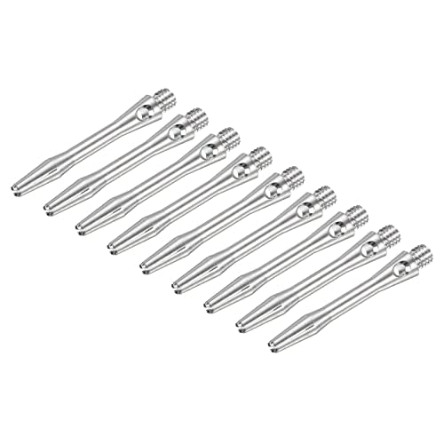 PATIKIL Dart Shaft, Medium 2BA Thread Aluminum Dart Stems Dart Accessories Throwing Fitting for Steel Tip - color: Silver, size: 35mm