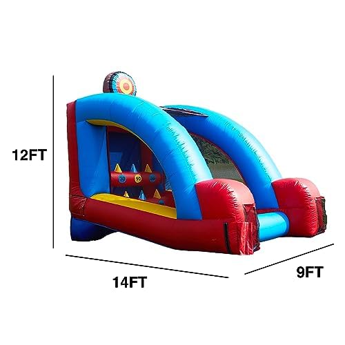 JumpOrange Knock IT Off Archery Target Game Inflatable (with Blower), Kids and Adults, Commercial Grade, Rental Game, Knock Down Targets, Toss Throwing Game, Outdoor Indoor, 15oz PVC Vinyl, <90 LBS - color: Archery