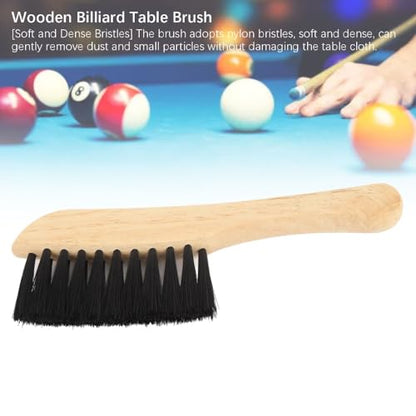 Table Brush – Wooden Pool Table Brush for Felt Cleaning Compact Billiard Table Accessory for Pool Table Cleaning,Dirt and Debris Removal Tool