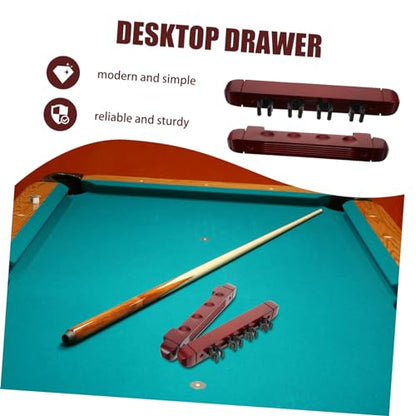 BESPORTBLE 1set Billiard Rack Holder Wall-mounted Wooden Display Stand for Pool Cues Space-saving Design Construction Easy Installation Storage for Billiard Accessories Wine