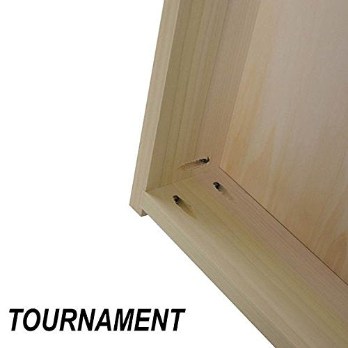 Slick Woody's Professional-Grade Cornhole Boards - 4'x2' Solid Wood Regulation Woodgrain Bean Bag Toss Game with 8 Resin Filled Bags - color: Moss Wood