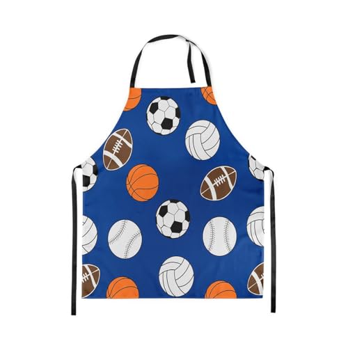 Castle Fairy Boy Soccer Kitchen Apron - color: Sport Ball
