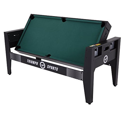 Triumph USA 4-in-1 Swivel Table, 72", Black