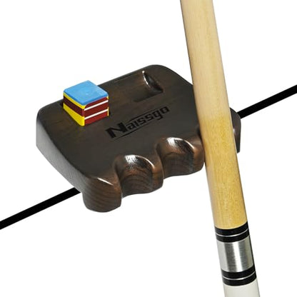 Cue Rest Cue Stick Holder Pool Cue Holder - style: Wood-3 Holes Brown