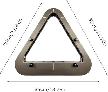 Heavy Duty Solid Wood Triangle & Diamond Racks, Gap-Free Precision for 8-Ball & 9-Ball Perfect Breaks, Essential Billiards Accessories. - color: 8-ball