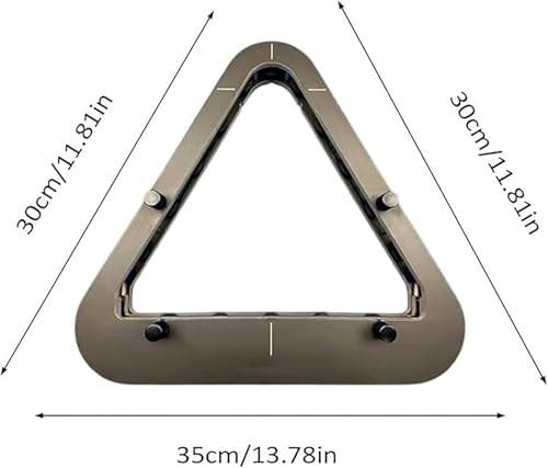 Heavy Duty Solid Wood Triangle & Diamond Racks, Gap-Free Precision for 8-Ball & 9-Ball Perfect Breaks, Essential Billiards Accessories. - color: 2PCS