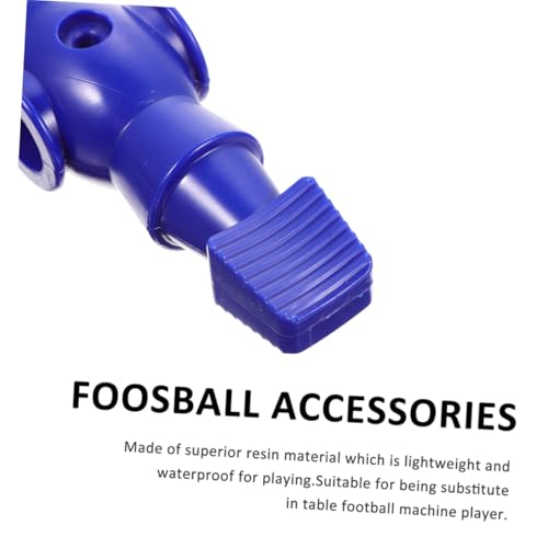 Kisangel 8Pcs Foosball Mechanical Players Table Soccer Game Replacement Parts Resin Football Figures for Standard Rods Easy to Install Smooth Surface Blue White