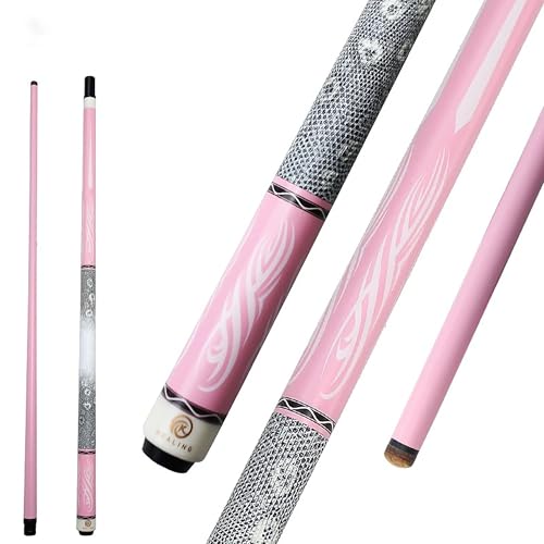 Carbon Fiber Pool Cue – 12.9mm, 14mm and 12.4mm, 2-Piece Billiard Cue Stick for Women/Men, Professional Break Cue for Snooker, 8-Ball, 9-Ball, Home & Club Use